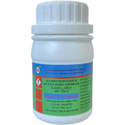 Aluminum potassium sulfate Dodecahydrate, KAl(SO4)2.12H2O