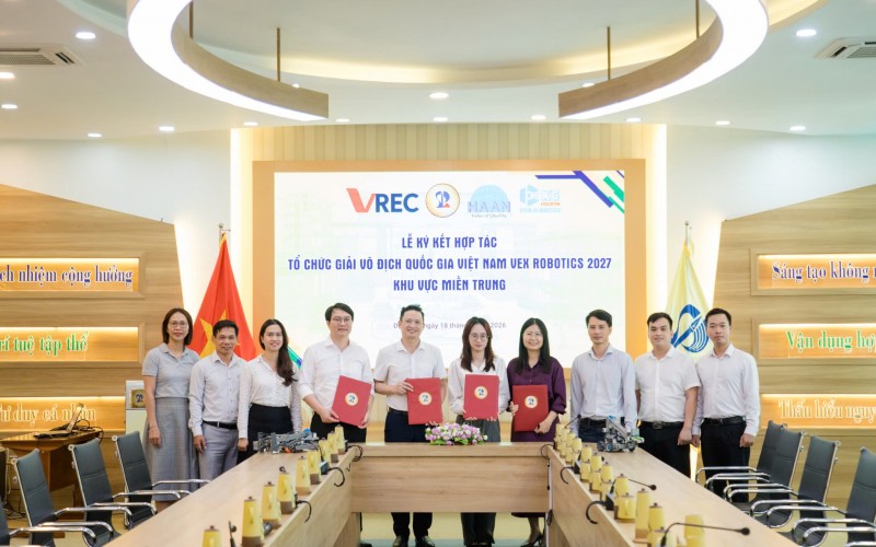Công ty TNHH Thiết bị Hà An tham gia ký kết hợp tác tổ chức vòng loại khu vực giải vô địch quốc gia Vex Robotics Việt Nam 2027 – Khu vực Miền Trung